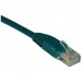 Tripp Lite N001-007-GN 7-ft. Cat5e 350MHz Snagless Molded Cable (RJ45 M/M) - Green
