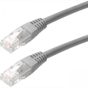 4XEM 4XC5EPATCH3GR 3FT Cat5e Molded RJ45 UTP Network Patch Cable (Gray)