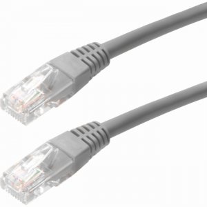 4XEM 4XC5EPATCH25GR 25FT Cat5e Molded RJ45 UTP Network Patch Cable (Gray)