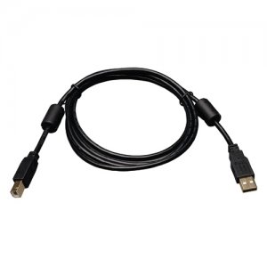 Tripp Lite U023-003 3-ft. USB2.0 A/B Gold Device Cable with Ferrite Chokes (A Male to B