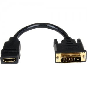 StarTech.com HDDVIFM8IN 8in HDMI to DVI-D Video Cable Adapter - HDMI Female to DVI Male