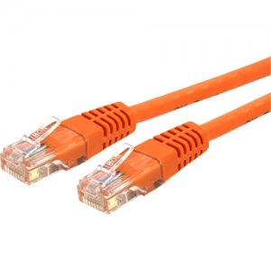 StarTech.com C6PATCH15OR 15 ft Cat 6 Orange Molded RJ45 UTP Gigabit Cat6 Patch Cable - 15ft Patch Cord