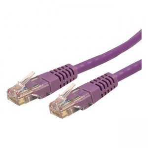 StarTech.com C6PATCH25PL 25 ft Cat 6 Purple Molded RJ45 UTP Gigabit Cat6 Patch Cable - 25ft Patch Cord