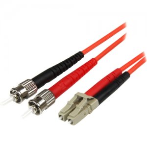 StarTech.com 50FIBLCST5 5m Multimode 50/125 Duplex Fiber Patch Cable LC - ST