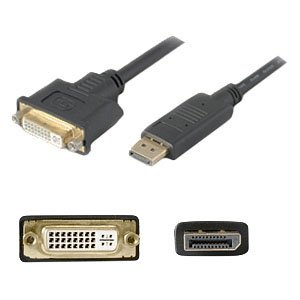 AddOn DP2DVIA Displayport to DVI Active Adapter Cable - Male to Female