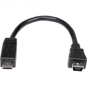 StarTech.com UUSBMUSBMF6 6in Micro USB to Mini USB Adapter Cable M/F
