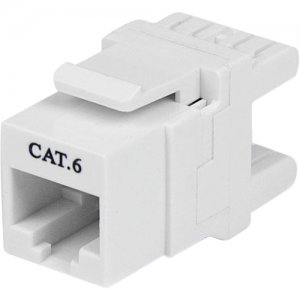StarTech.com C6KEY110SWH 180° Cat 6 Keystone Jack - RJ45 Ethernet Cat6 Wall Jack White - 110 Type