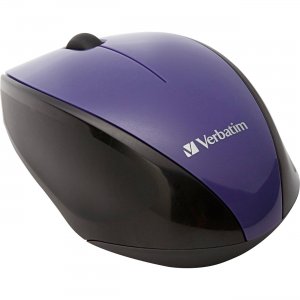 Verbatim 97994 Wireless Multi-Trac Blue LED Optical Mouse - Purple