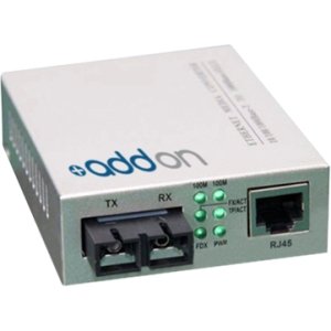 AddOn ADD-FMC-FX-SC 100Base-TX To 100Base-FX SC MMF 1310nm 2km Media Converter