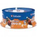Verbatim 96191 DVD-R 4.7GB 16x White Inkjet Hub Printable 25pk Spindle VER96191