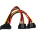 StarTech.com PYO2LSATA 6in Latching SATA Power Y Splitter Cable Adapter - M/F