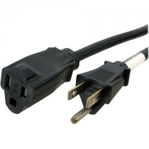 StarTech.com PAC1013 3 ft Power Extension Cord - NEMA 5-15R to NEMA 5-15P