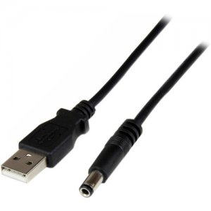 StarTech.com USB2TYPEN1M 1m USB to Type N Barrel 5V DC Power Cable - USB A to 5.5mm DC