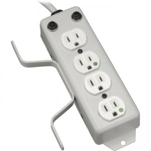 Tripp Lite PS410HGOEMX 4-Outlet Medical-Grade Power Strip with Cord Wrap and Drip Shield