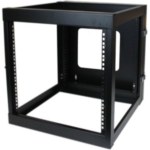 StarTech.com RK1219WALLOH 12U 22in Depth Hinged Open Frame Wall Mount Server Rack