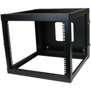 StarTech.com RK819WALLOH 8U 22in Depth Hinged Open Frame Wall Mount Server Rack