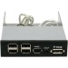 iStarUSA RP-HUB-SAUF 3.5" Combo Hub for USB2.0/ Firewire/ e-SATA