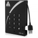 Apricorn A25-3PL256-1000 Aegis Padlock Hard Drive with Integrated USB 3.0 Cable