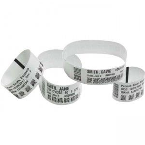 Zebra 10015355K Z-Band UltraSoft Wristband Cartridge Kit (White)