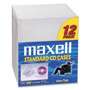 Maxell 190069 CD/DVD Jewel Cases CD-360