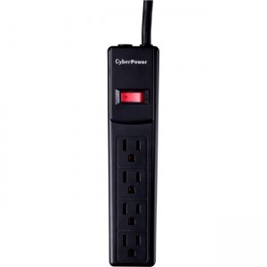 CyberPower CSB404 Essential 4-Outlets Surge Suppressor 4FT Cord