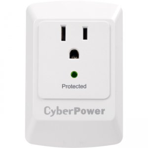 CyberPower CSB100W Essential 1-Outlet Surge Suppressor Wall Tap