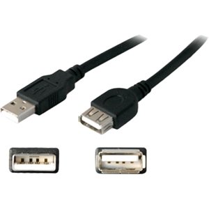 AddOn USBEXTAA6INB-5PK Bulk 5 Pack 6in (15cm) USB 2.0 A to A Extension Cable - M/F