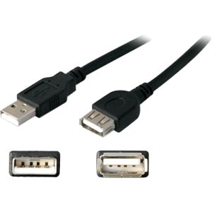 AddOn USBEXTAA10FB-5PK Bulk 5 Pack 10ft (3M) USB 2.0 A to A Extension Cable - M/F