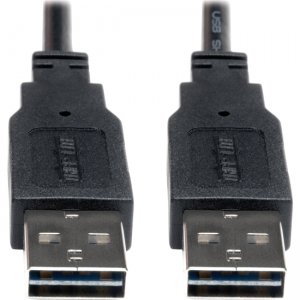 Tripp Lite UR020-010 Universal Reversible USB 2.0 A-Male to A-Male Cable - 10ft