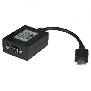 Tripp Lite P131-06N HDMI to VGA + Audio Adapter, 6 In.