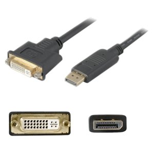 AddOn DISPLAYPORT2DVI DisplayPort to DVI Adapter Converter Cable - Male to Female