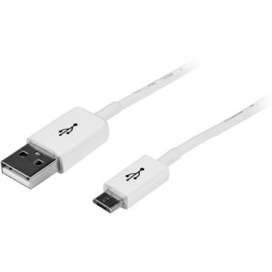 StarTech.com USBPAUB1MW 1m White Micro USB Cable - A to Micro B
