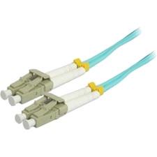 Comprehensive LC-LC-OM3-1M 1M 10Gb LC/LC Duplex 50/125 Multimode Fiber Patch Cable - Aqua