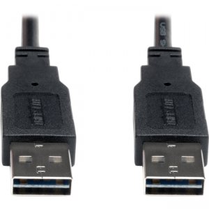 Tripp Lite UR020-003 Universal Reversible USB 2.0 A-Male to A-Male Cable - 3ft