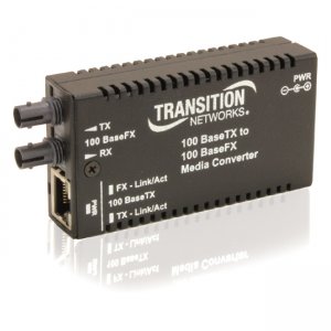 Transition Networks M/E-TX-FX-01-NA Mini Fast Ethernet Media Converter M/E-TX-FX-01