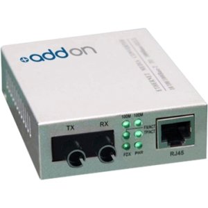 AddOn ADD-FMC-FX-ST 100Base-TX To 100Base-FX ST MMF 1310nm 2km Media Converter