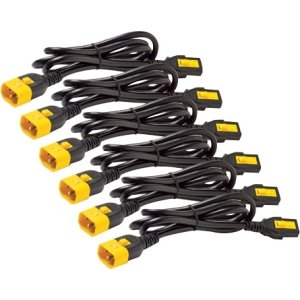 APC AP8704S-NA Power Cord Kit (6 ea), Locking, C13 to C14, 1.2m, North America