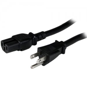 StarTech.com PXT515C158 8 ft Heavy Duty 14 AWG Computer Power Cord - NEMA5-15P to C15