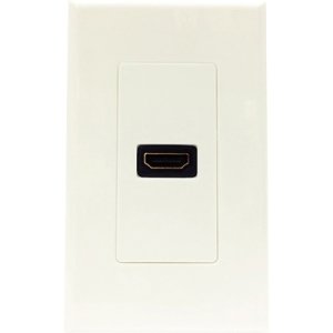 4XEM 4XWALLHDMI1 1 Port/Outlet Female HDMI Wall Plate (White)