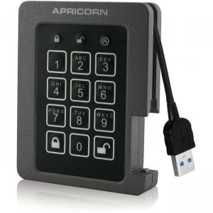 Apricorn ASSD-3PL256-240F Aegis Padlock SSD - USB 3.0 Solid State Drive