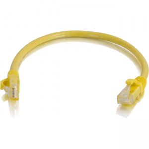 C2G 00936 6in Cat5e Snagless Unshielded (UTP) Network Patch Cable - Yellow