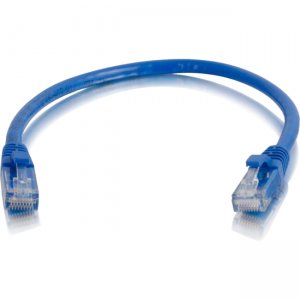 C2G 00952 6in Cat6 Snagless Unshielded (UTP) Network Patch Cable - Blue