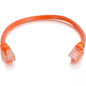 C2G 00957 6in Cat6 Snagless Unshielded (UTP) Network Patch Cable - Orange
