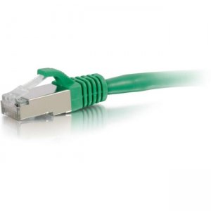 C2G 00825 1ft Cat6 Snagless Shielded (STP) Network Patch Cable - Green