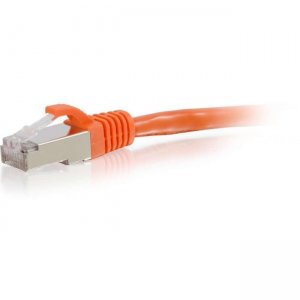 C2G 00878 3ft Cat6 Snagless Shielded (STP) Network Patch Cable- Orange