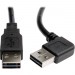 Tripp Lite UR020-006-RA Universal Reversible USB 2.0 Right Angle A-Male to A-Male Cable - 6ft