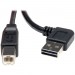 Tripp Lite UR022-006-RA Universal Reversible USB 2.0 Right Angle A-Male to B-Male Device Cable - 6ft