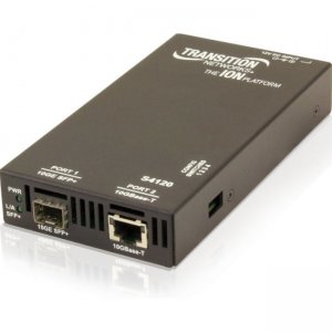 Transition Networks S4120-1048-NA 10GBase-T Copper to Fiber Media Converter S4120-1048