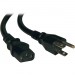 Tripp Lite P006-001 1-ft. 18AWG Power Cord (NEMA 5-15P to IEC-320-C13)