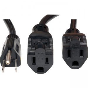 Tripp Lite P024-18N-13A-2R 18-in. 16AWG, 13A Power Splitter Cord (NEMA 5-15P to 2 x NEMA